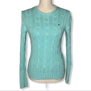 Vineyard Vines Cable Knit Crew Neck Sweater Size Small